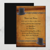 Antiek uitnodigingen voor aangepaste weddenschappe (Voorkant / Achterkant)