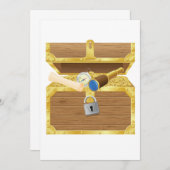 Antiek uitvindingen van de schatkist kaart (Voorkant / Achterkant)