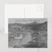 Antiek uitzicht Estes Park Colorado CO straat stad Feestdagenkaart (Voorkant / Achterkant)