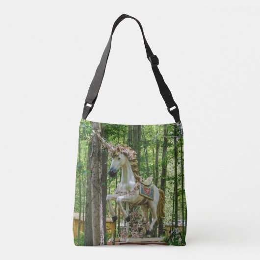 Antiek Unicorn Crossbody Tas (Achterkant)
