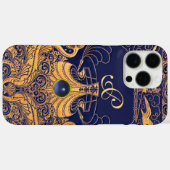 Antiek vaartuig,Dolfijnen,Goud,Blauw marinemonogra Case-Mate iPhone Case (Achterkant (horizontaal))