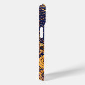 Antiek vaartuig,Dolfijnen,Goud,Blauw marinemonogra Case-Mate iPhone Case (Achterkant / Rechts)