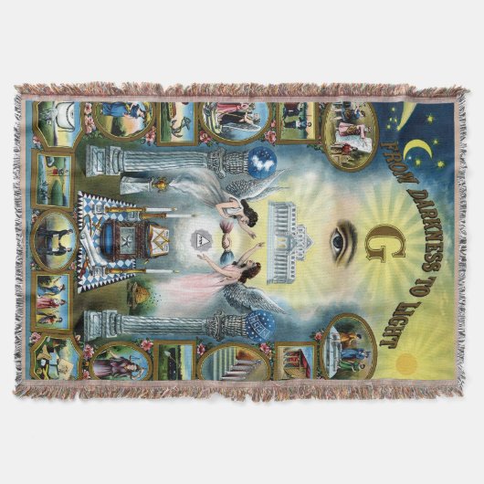 Antiek vaartuig Freemasonry Masonic Hazen Deken (Voorkant)