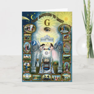 Antiek vaartuig Freemasonry Masonic Hazen Kaart