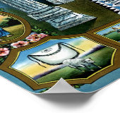 Antiek vaartuig Freemasonry Masonic Hazen Poster (Hoek)