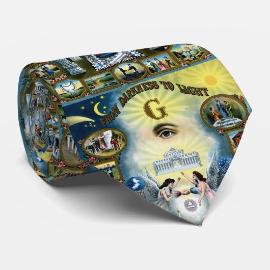 Antiek vaartuig Freemasonry Masonic Hazen Stropdas (Opgerold)