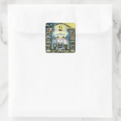 Antiek vaartuig Freemasonry Masonic Hazen Vierkante Sticker (Tas)