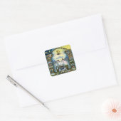 Antiek vaartuig Freemasonry Masonic Hazen Vierkante Sticker (Envelop)