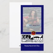 ANTIEK VAARTUIG, LOVERS Red Gem Black Blue Feestdagenkaart (Voorkant / Achterkant)