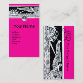 ANTIEK VAARTUIGEN, Zee reizen, Wind, Roze zwart wi Visitekaartje (Voorkant / Achterkant)