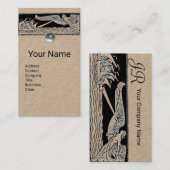 ANTIEK VAARTUIGEN, Zeeen reizen, Wind Black Kraft Visitekaartje (Voorkant / Achterkant)