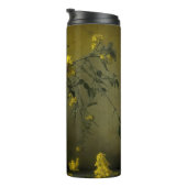 Antiek vaas van gele bloemen thermosbeker (Geroteerd rechts)