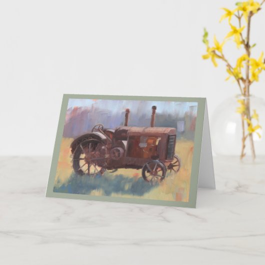  Antiek Vaderdag voor het schilderen van trekkers Kaart (Gele Bloem)