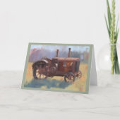  Antiek Vaderdag voor het schilderen van trekkers Kaart (Voorkant)