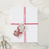 Antiek Valentijn boeket Cadeaulabel (Met Touw)