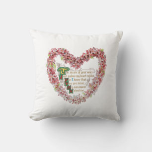 Antiek Valentijn Bouquet Heart Kussen