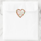 Antiek Valentijn Bouquet Heart Ronde Sticker (Tas)