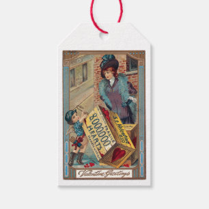 Antiek Valentijn Cadeaulabel