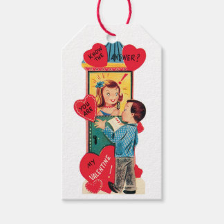 Antiek Valentijn Cadeaulabel
