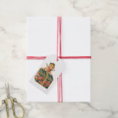 Antiek Valentijn Cupid Heart Cadeaulabel (Met Touw)