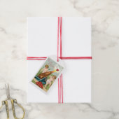 Antiek Valentijn Cupid Heart Cadeaulabel (Met Touw)