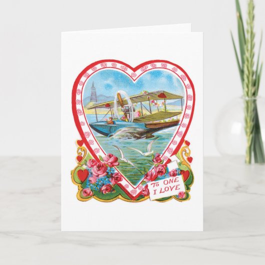 Antiek Valentijn Feestdagen Kaart (Voorkant)