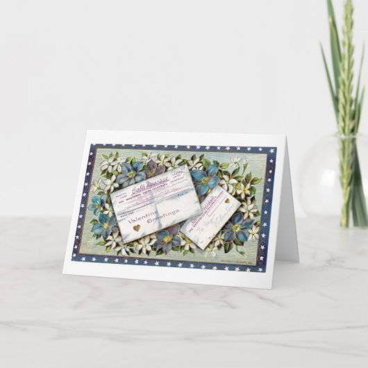 Antiek Valentijn Feestdagen Kaart (Voorkant)