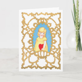 Antiek Valentijn Feestdagen Kaart