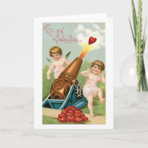 Antiek Valentijn Feestdagen Kaart