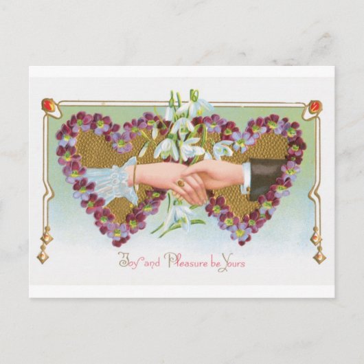 Antiek Valentijn Feestdagenkaart (Voorkant)
