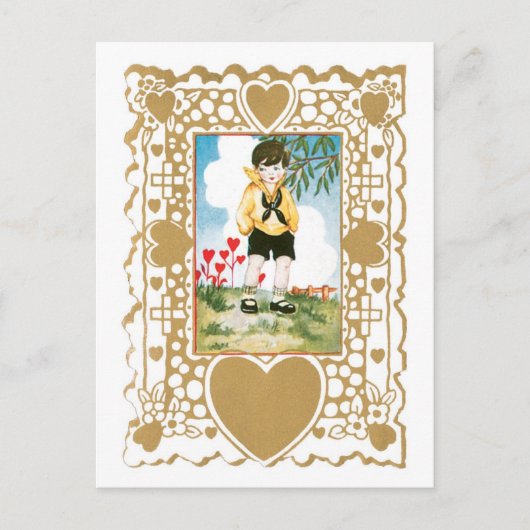 Antiek Valentijn Feestdagenkaart (Voorkant)