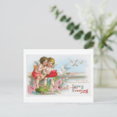 Antiek Valentijn Feestdagenkaart (Staand voorkant)