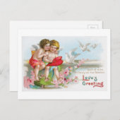 Antiek Valentijn Feestdagenkaart (Voorkant / Achterkant)