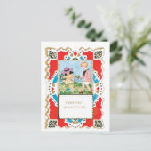 Antiek Valentijn Feestdagenkaart (Staand voorkant)