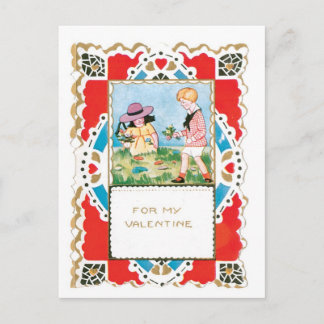 Antiek Valentijn Feestdagenkaart
