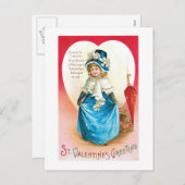 Antiek Valentijn Feestdagenkaart (Voorkant / Achterkant)