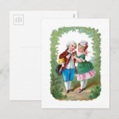 Antiek Valentijn Feestdagenkaart (Voorkant / Achterkant)