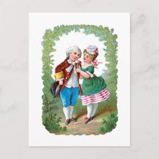Antiek Valentijn Feestdagenkaart (Voorkant)