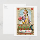 Antiek Valentijn Feestdagenkaart (Voorkant / Achterkant)