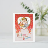 Antiek Valentijn Feestdagenkaart (Staand voorkant)