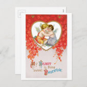Antiek Valentijn Feestdagenkaart (Voorkant / Achterkant)