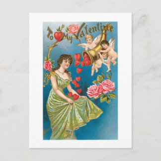 Antiek Valentijn Feestdagenkaart