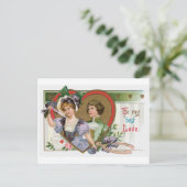 Antiek Valentijn Feestdagenkaart (Staand voorkant)