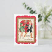 Antiek Valentijn Feestdagenkaart (Staand voorkant)