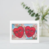 Antiek Valentijn Feestdagenkaart (Staand voorkant)