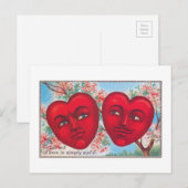 Antiek Valentijn Feestdagenkaart (Voorkant / Achterkant)