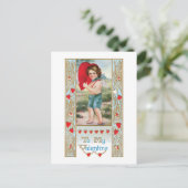 Antiek Valentijn Feestdagenkaart (Staand voorkant)