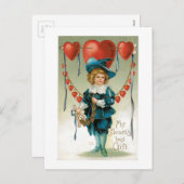 Antiek Valentijn Feestdagenkaart (Voorkant / Achterkant)