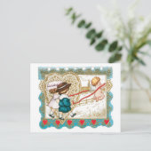 Antiek Valentijn Feestdagenkaart (Staand voorkant)