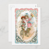 Antiek Valentijn Feestdagenkaart (Voorkant / Achterkant)